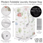Sweet Jojo Designs Panier à linge pliable unisexe avec poignées Motif animaux de la ferme multicolore