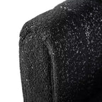 HOMES: Inside + Out Fauteuil d'appoint Rainmist Glam en tissu bouclé à capitonnage en lignes