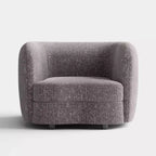 HOMES: Inside + Out Fauteuil d'appoint crapaud Pinehush Boho en tissu bouclé