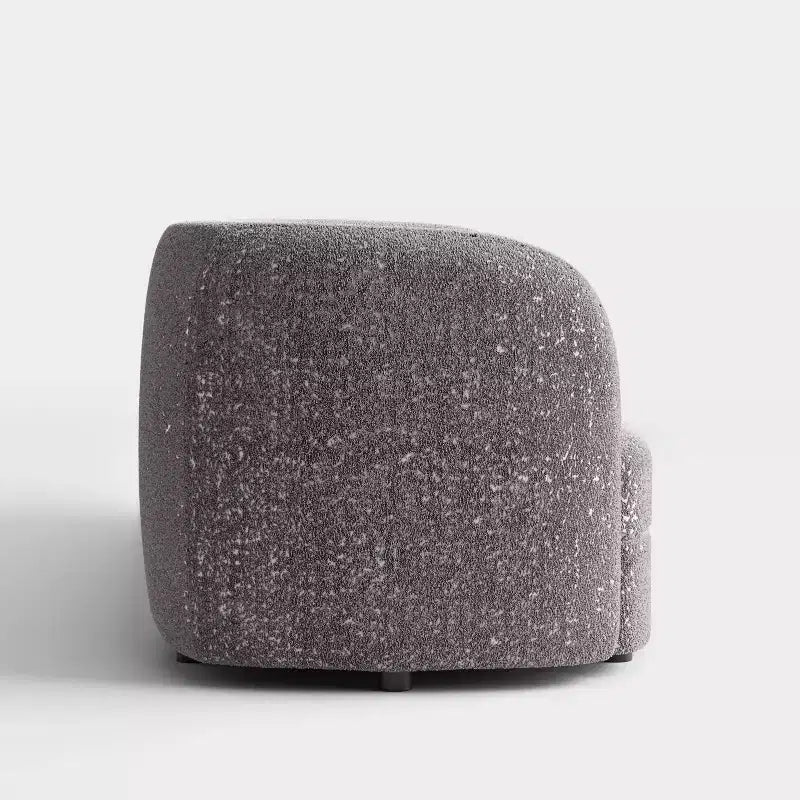 HOMES: Inside + Out Fauteuil d'appoint crapaud Pinehush Boho en tissu bouclé