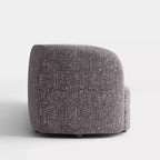 HOMES: Inside + Out Fauteuil d'appoint crapaud Pinehush Boho en tissu bouclé