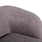 HOMES: Inside + Out Fauteuil d'appoint crapaud Pinehush Boho en tissu bouclé