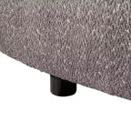 HOMES: Inside + Out Fauteuil d'appoint crapaud Pinehush Boho en tissu bouclé