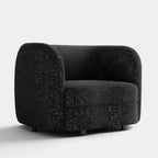 HOMES: Inside + Out Fauteuil d'appoint crapaud Pinehush Boho en tissu bouclé