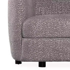 HOMES: Inside + Out Fauteuil d'appoint crapaud Pinehush Boho en tissu bouclé