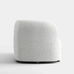 HOMES: Inside + Out Fauteuil d'appoint crapaud Pinehush Boho en tissu bouclé