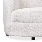 HOMES: Inside + Out Fauteuil d'appoint crapaud Pinehush Boho en tissu bouclé
