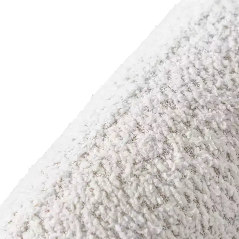 HOMES: Inside + Out Fauteuil d'appoint crapaud Pinehush Boho en tissu bouclé