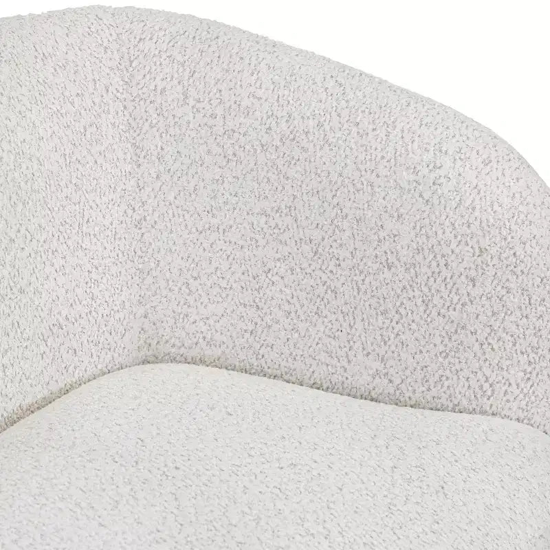 HOMES: Inside + Out Fauteuil d'appoint crapaud Pinehush Boho en tissu bouclé