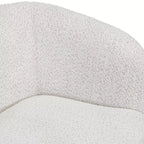 HOMES: Inside + Out Fauteuil d'appoint crapaud Pinehush Boho en tissu bouclé