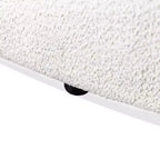 HOMES: Inside + Out Fauteuil d'appoint crapaud Pinehush Boho en tissu bouclé
