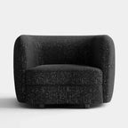 HOMES: Inside + Out Fauteuil d'appoint crapaud Pinehush Boho en tissu bouclé