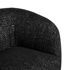 HOMES: Inside + Out Fauteuil d'appoint crapaud Pinehush Boho en tissu bouclé