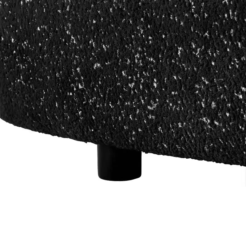 HOMES: Inside + Out Fauteuil d'appoint crapaud Pinehush Boho en tissu bouclé