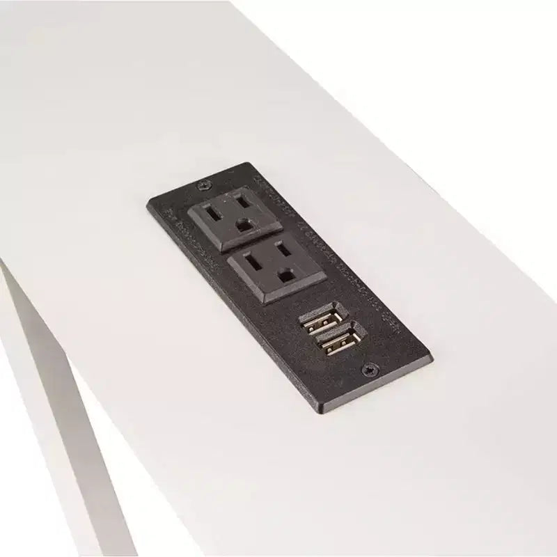 Console de canapé étroite Lakeside Collection avec prise de courant
