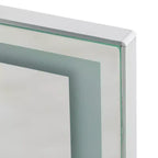 Dovelina Miroir sur pied rectangulaire pleine longueur à LED - 160x40cm, Argent
