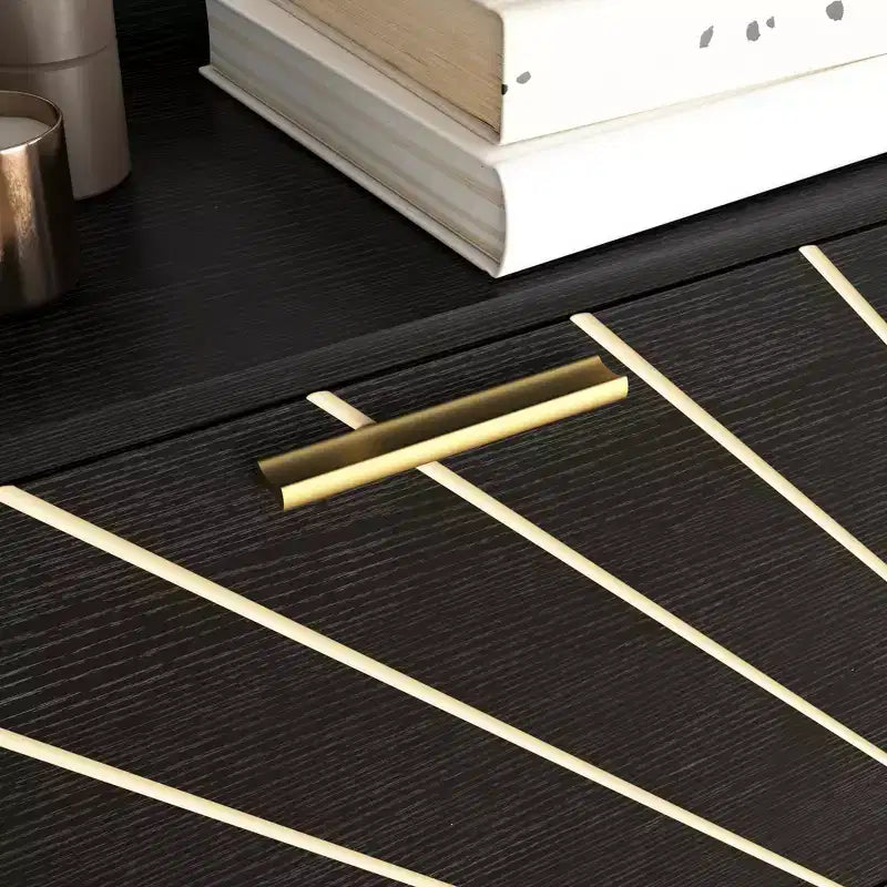 Meuble à chaussures moderne avec 3 tiroirs basculants et étagères ouvertes, organiseur de chaussures autoportant en bois 4M - ModernLuxe