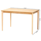 Table de salle à manger en bois Sherwin Baxton Studio