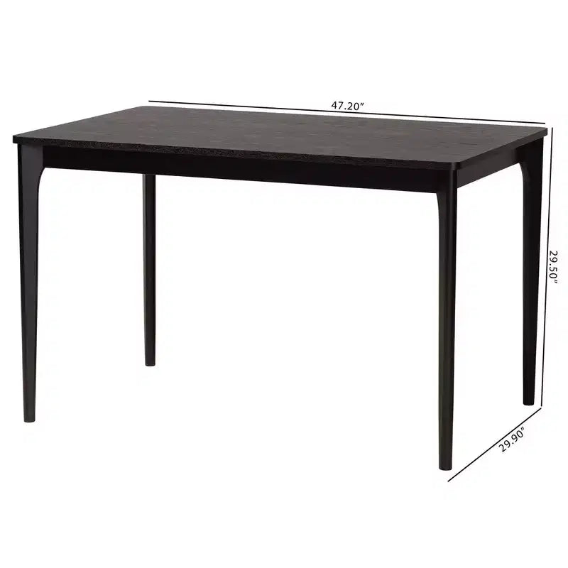 Table de salle à manger en bois Sherwin Baxton Studio