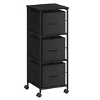 VASAGLE File Cabinet with 3 Drawers, Printer Stand, Cube Storage Shelf, for A4, Letter-Size Files, Hanging File Folders, File Storage Box