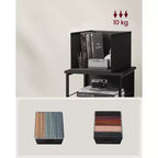 VASAGLE Meuble de classement avec 3 tiroirs, support d'imprimante, étagère de rangement cubique, pour dossiers A4, au format lettre, dossiers suspendus, boîte de rangement de dossiers