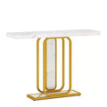 Tribesigns Modern Console Table with LED Lights, 41.33 Entryway Table