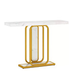 Tribesigns Modern Console Table with LED Lights, 41.33 Entryway Table