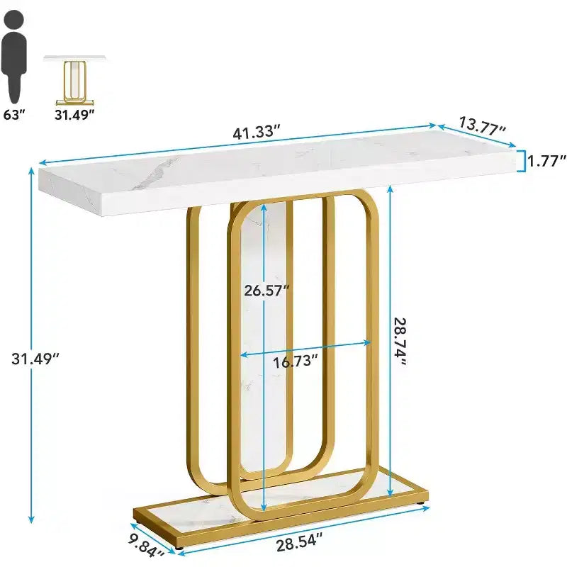 Tribesigns Table Console Moderne avec Lumières LED, Table d'entrée 41.33