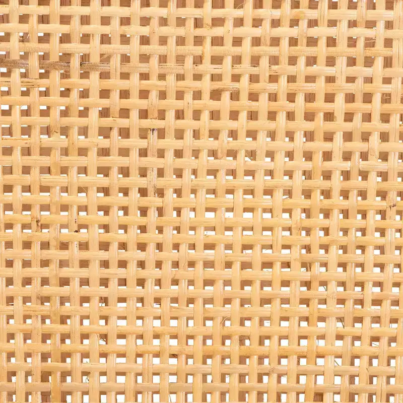Chaise de salle à manger bohème moderne Lingga de bali & pari, en acajou brun foncé et rotin naturel