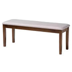Ensemble de salle à manger moderne Baxton Studio Olympia en tissu et bois