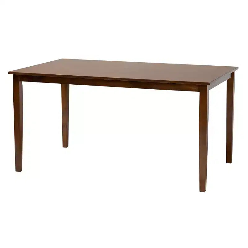 Ensemble de salle à manger moderne Baxton Studio Olympia en tissu et bois