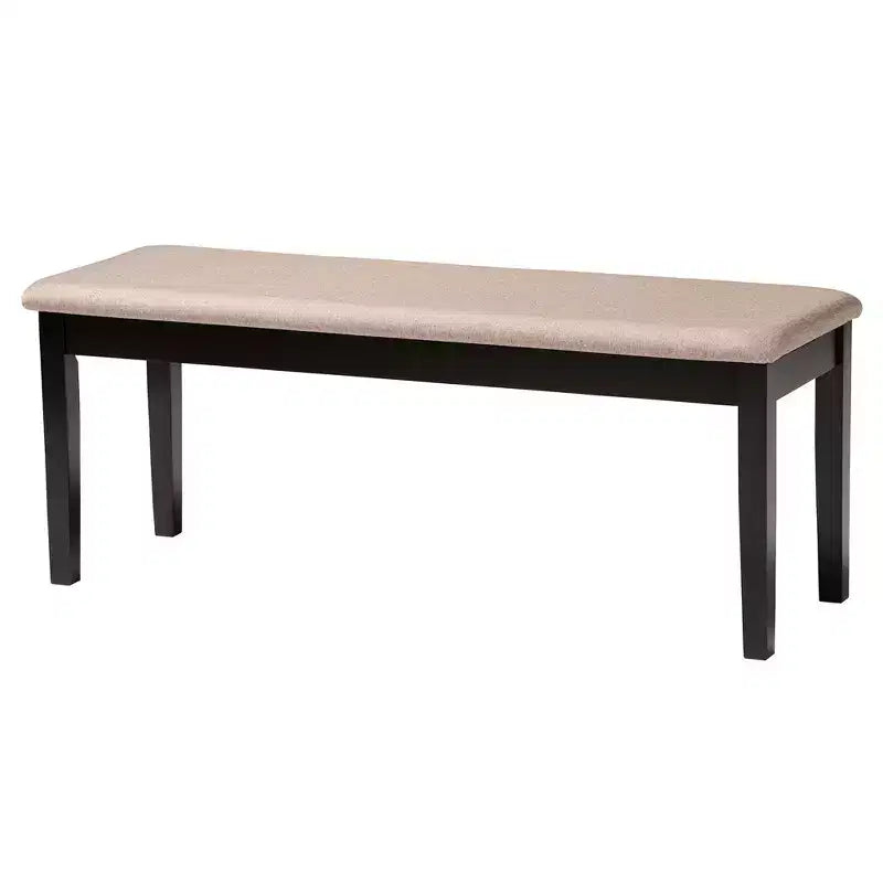 Ensemble de salle à manger moderne Baxton Studio Olympia en tissu et bois