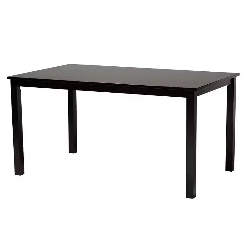 Ensemble de salle à manger moderne Baxton Studio Olympia en tissu et bois
