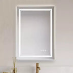 Miroir de courtoisie de salle de bain LED dimmable, sans cadre, rectangulaire, antibuée et à changement de couleur, C Cattleya