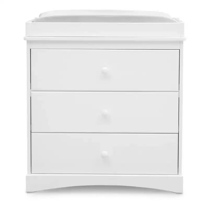 Commode 3 tiroirs Delta Children Skylar avec plan à langer et tiroirs à verrouillage