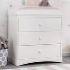 Commode 3 tiroirs Delta Children Skylar avec plan à langer et tiroirs à verrouillage