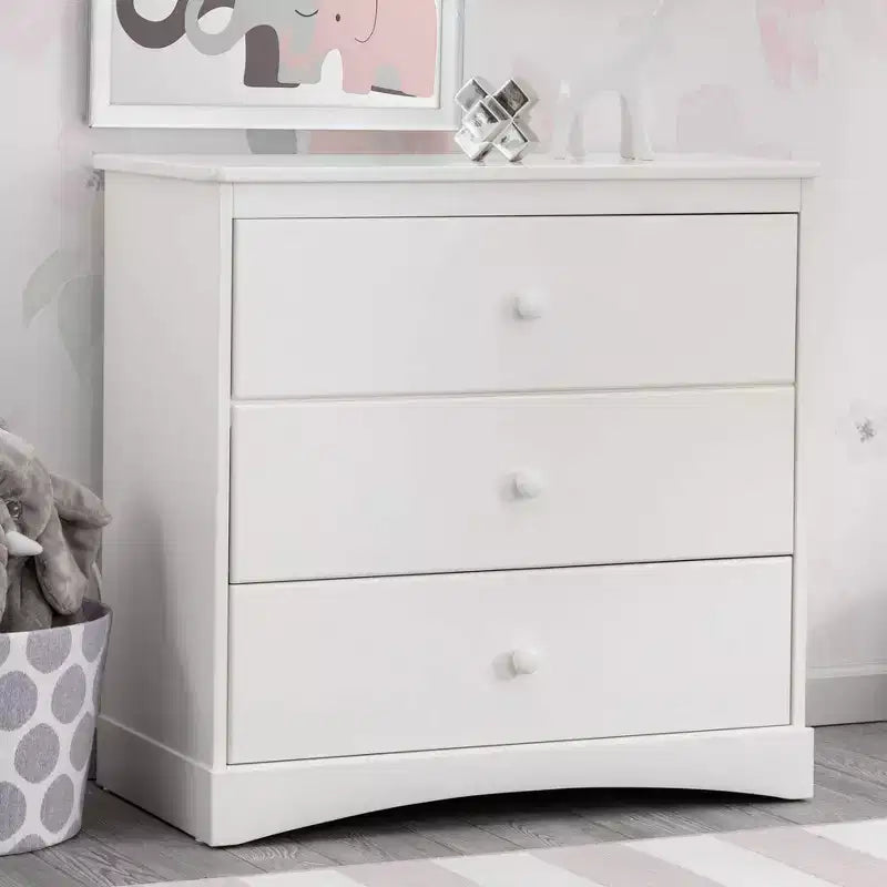 Commode 3 tiroirs Delta Children Skylar avec plan à langer et tiroirs à verrouillage