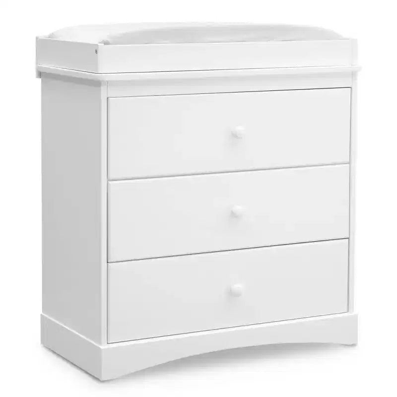 Commode 3 tiroirs Delta Children Skylar avec plan à langer et tiroirs à verrouillage