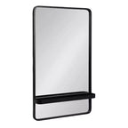 Kate & Laurel All Things Decor Estero Wall Rectangle Mirror with Shelf