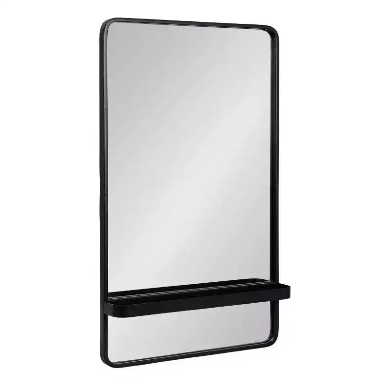 Kate & Laurel All Things Decor Estero Wall Rectangle Mirror with Shelf