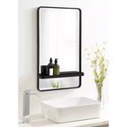 Miroir mural rectangulaire avec étagère Estero Kate & Laurel All Things Decor