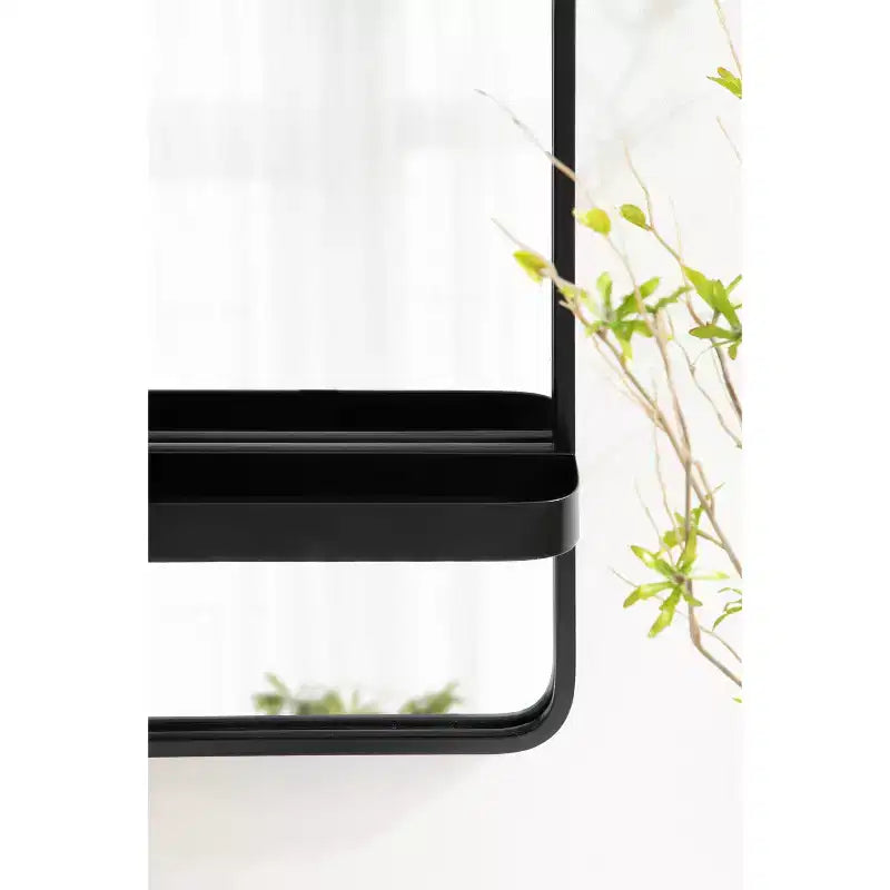 Miroir mural rectangulaire avec étagère Estero Kate & Laurel All Things Decor