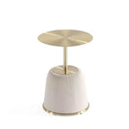 Manhattan Comfort Lot de 2 tables d'appoint rembourrées en similicuir moderne Anderson