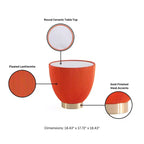 Manhattan Comfort Lot de 2 tables d'appoint rembourrées en similicuir moderne Anderson
