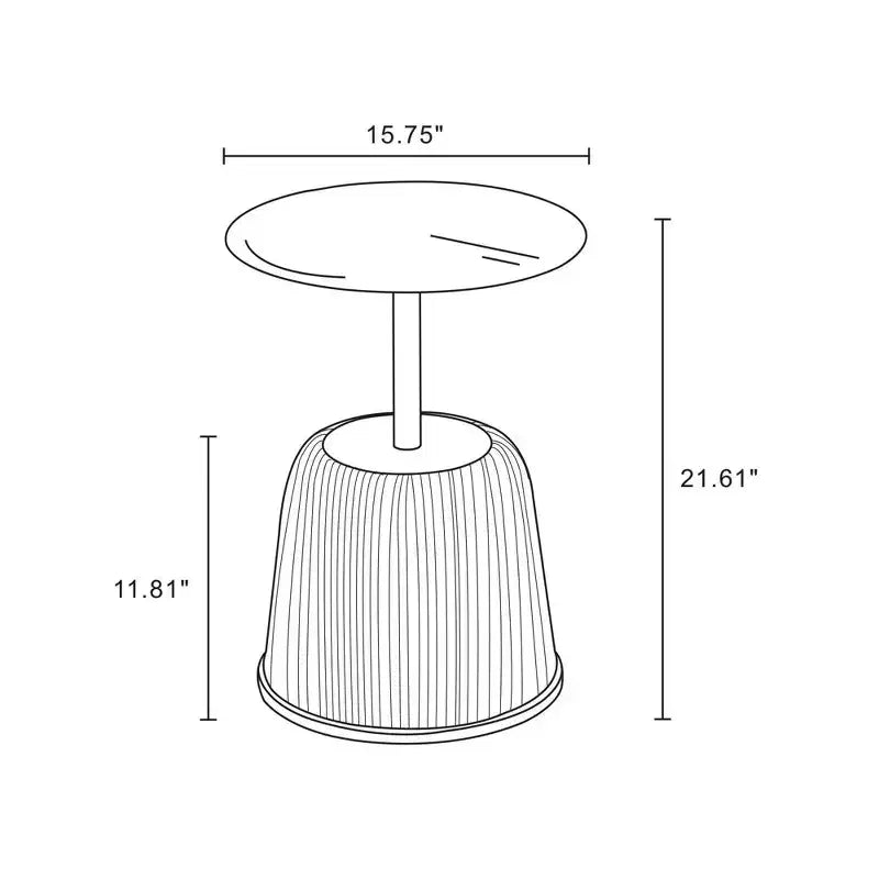 Manhattan Comfort Lot de 2 tables d'appoint rembourrées en similicuir moderne Anderson