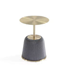 Manhattan Comfort Lot de 2 tables d'appoint rembourrées en similicuir moderne Anderson