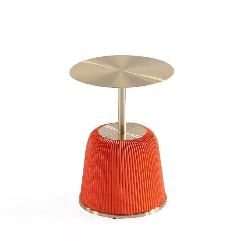 Manhattan Comfort Lot de 2 tables d'appoint rembourrées en similicuir moderne Anderson