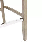 Tabouret de bar à dossier ailé capitonné WestinTrends 29 en lin (ensemble de 2), marron