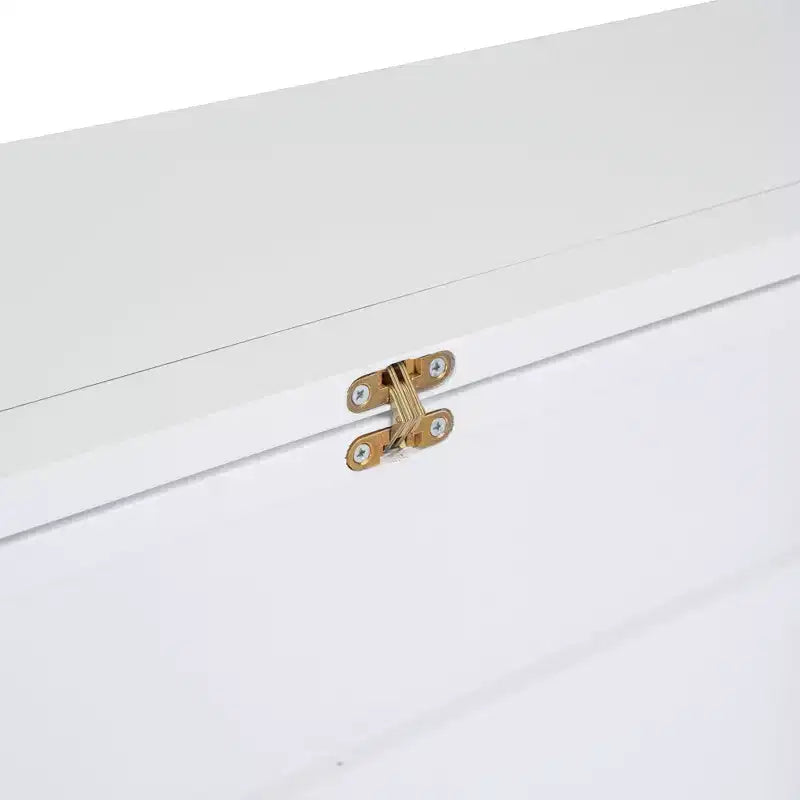 Lit escamotable grand lit/queen size avec port USB et étagères amovibles de chaque côté, blanc/gris, 4A -ModernLuxe