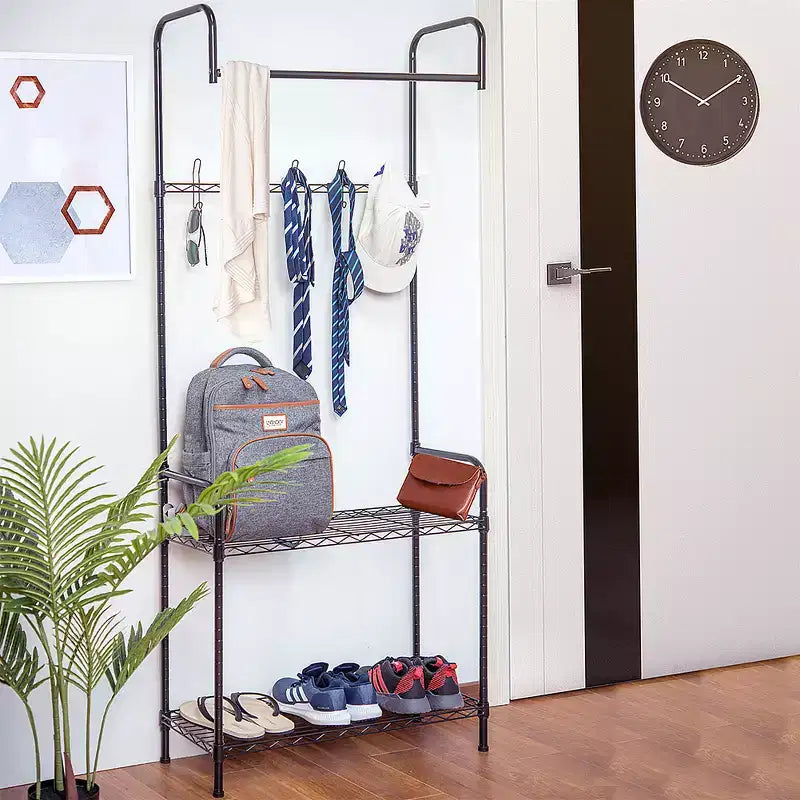 Organisateur de porte-manteaux/chapeaux/chaussures pour entrée/vestibule moderne